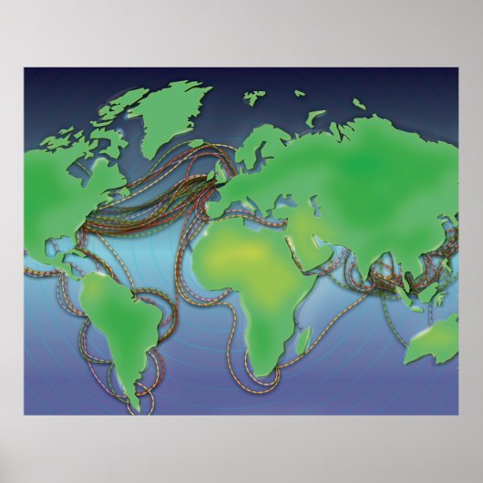 Poster Fils de communication sous-marins (Devant)