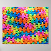 Poster Fils de crochet colorés (Devant)