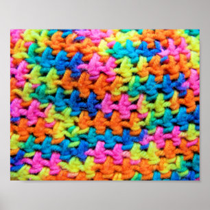 Poster Fils de crochet colorés