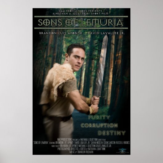 Poster "Fils de Lemuria" (Devant)