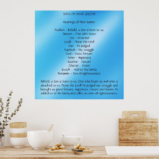 Poster Fils d'Israël (Cuisine)