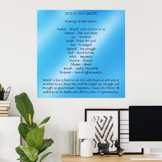 Poster Fils d'Israël (Bureau à domicile)