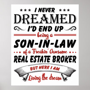 Poster Fils En Droit D'Un Magnifique Courtier Immobilier