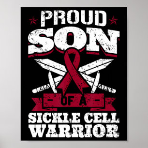 Poster Fils Fiers D'Un Guerrier De Cellule De Faucille Sc