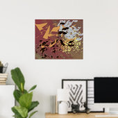 Poster Fin automne (Bureau à domicile)