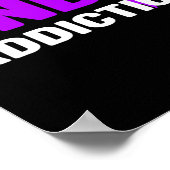 Poster Fin de la dépendance - Sensibilisation à la dépend (Coin)