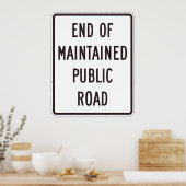 Poster Fin De La Voie Publique Entretenue (Cuisine)