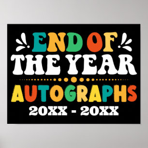 Poster Fin De L'Année Autographes Personnalisés