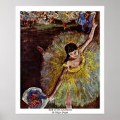 Poster Fin De L'Arabesque Par Edgar Degas (Devant)