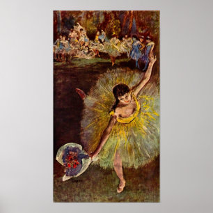 Poster Fin de l'arabesque par Edgar Degas