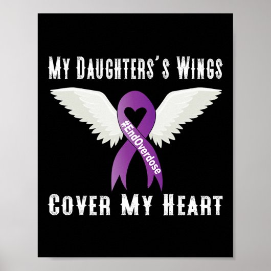 Poster Fin de l'overdose Couverture des ailes de ma fille (Devant)