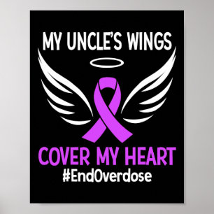 Poster Fin de l'overdose Les ailes de mon oncle couvrent