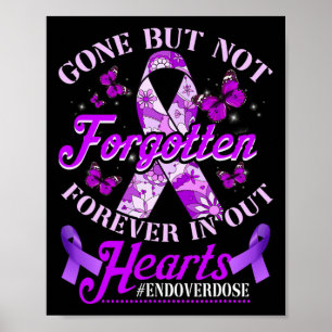 Poster Fin de l'overdose mémorial de souvenir d'un être c