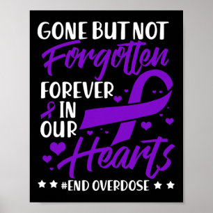 Poster Fin de l'overdose Mémorial d'un être cher Sensibil