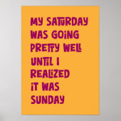 Poster Fin de semaine drôle (Devant)