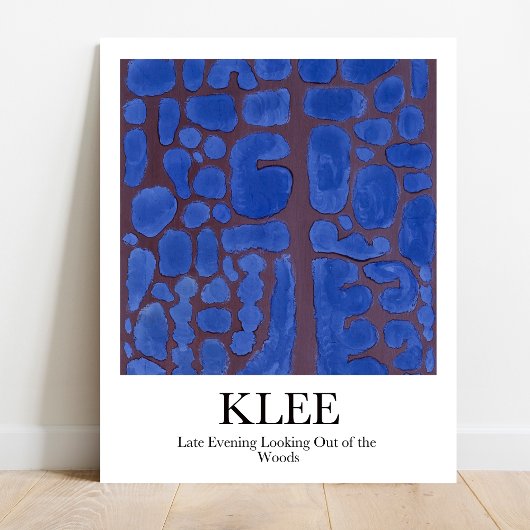 Poster Fin de soirée Regard sur les Bois par Paul Klee