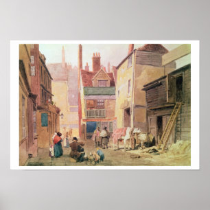Poster Fin de St Bartholomew, Smithfield, Londres, 1850