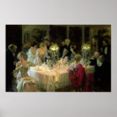 Poster Fin du dîner, 1913 (Devant)