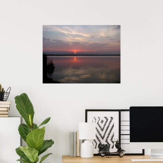 Poster Fin du jour (Bureau à domicile)