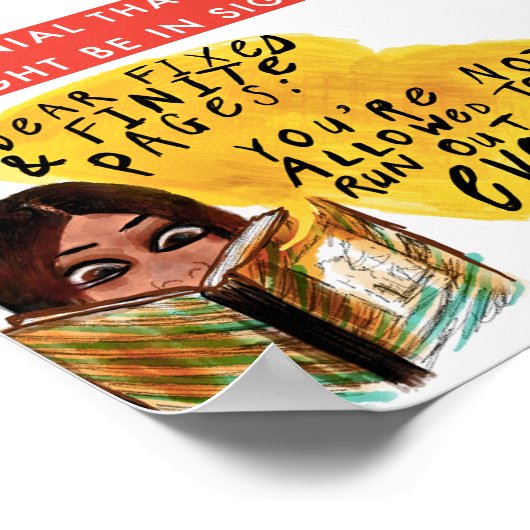 Poster Fin du livre (Coin)