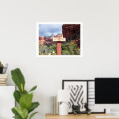Poster Fin du sentier dans l'affiche de Sedona (Bureau à domicile)