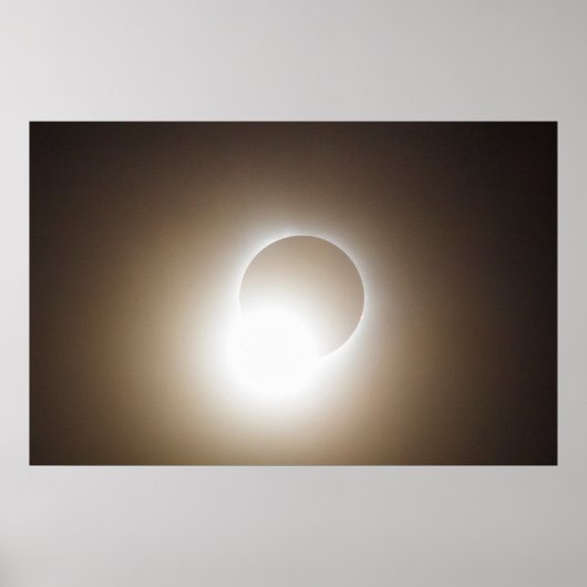 Poster Fin d'une éclipse solaire totale (Devant)