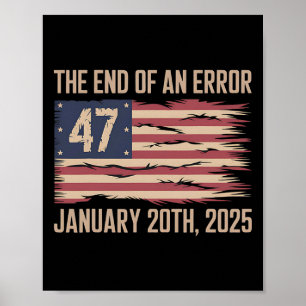 Poster Fin D'Une Erreur 20 Janvier 2025 Président Inaugur