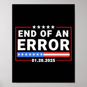 Poster Fin D'Une Erreur Trump 20 Janvier 2025 Inauguratio