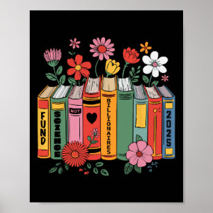 Poster Financer la science, pas les livres de milliardair
