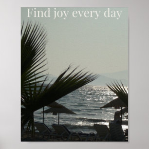 Poster find joy every day note card