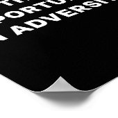 Poster Find The Oprtunity In Adversity Motivational Quote (Coin)