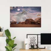 Poster Fine Art Southwest Desert Lightning Paysage (Bureau à domicile)