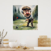 Poster Finesse de golf - Grand Golf Art Imprimer (Cuisine)