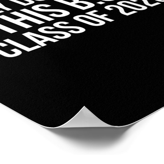 Poster Fini Avec Ce Bs Cl De 2025 - Graduation (Coin)
