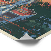 Poster Finlande Lake Travel Art Vintage (Coin)