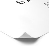 Poster FINN | Boho bleu poussière Rainbow Heart Boy Anniv (Coin)