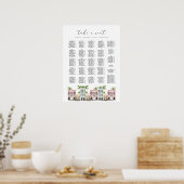 Poster FIONA Charleston SC Rainbow Row Seins Chart (Cuisine)