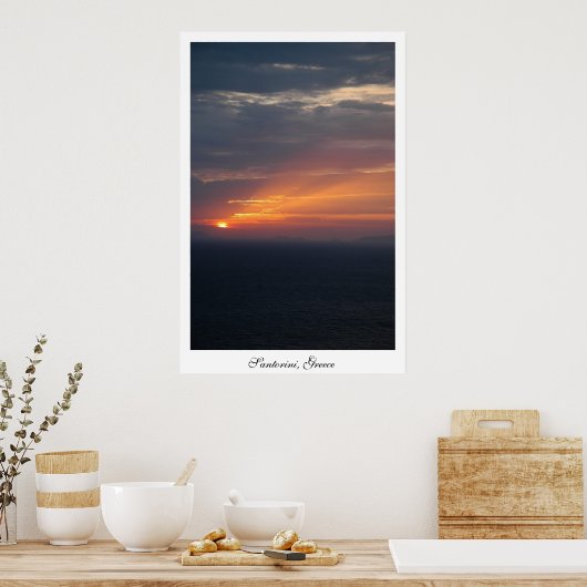 Poster Fira Sunset (Cuisine)