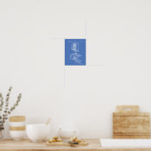 Poster Fire Alarm System 1954 Patent Art - Blueprint (Cuisine)