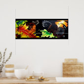 Poster Fire and Bliss - Miami Glass Block (Cuisine)