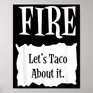 Poster FIRE - Costume de taco Halloween Hot Packet