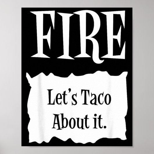 Poster FIRE - Costume de taco Halloween Hot Packet (Devant)