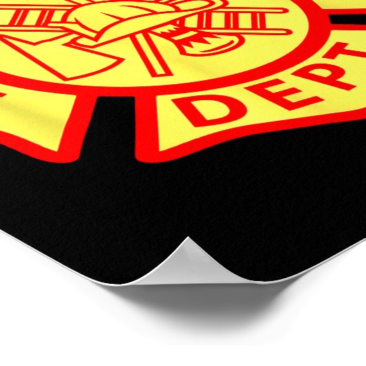 Poster Fire Department Logo Uniform Fireman Symbol Firefi (Coin)