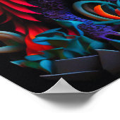 Poster Fire Dragon Castle Imaginaire Art Mythique Créatur (Coin)