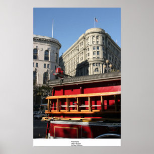 Poster Fire Engine, San Francisco