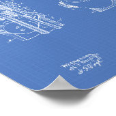 Poster Fire Hydrant 1903 Brevet - Plan directeur (Coin)