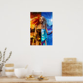 Poster Fire & Ice Science Fiction Fantasy Art (Cuisine)