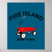 Poster Fire Island Large Version Red Wagon Long Island Ny (Devant)