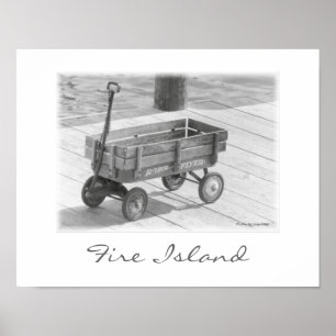 poster "Fire Island Wagon"