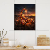 Poster Fire Scorpion Burning Sands (Cuisine)